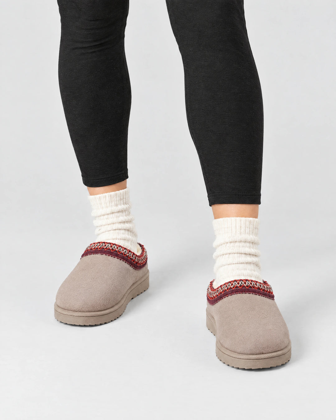 CURVD Cozy Suede-Look Slippers