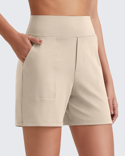 High-Waist Tailored Shorts | Stretch Fabric & Tailored Look