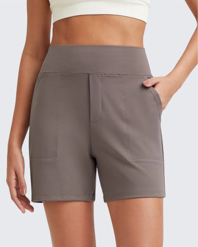 High-Waist Tailored Shorts | Stretch Fabric & Tailored Look